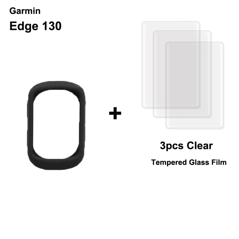 Garmin Edge 130 plus 520 530 540 830 840 1000 1030 1040 Explore 520 Plus GPS 컴퓨터용 화면 보호 필름, 케이스 1 개, 케이스 3 개