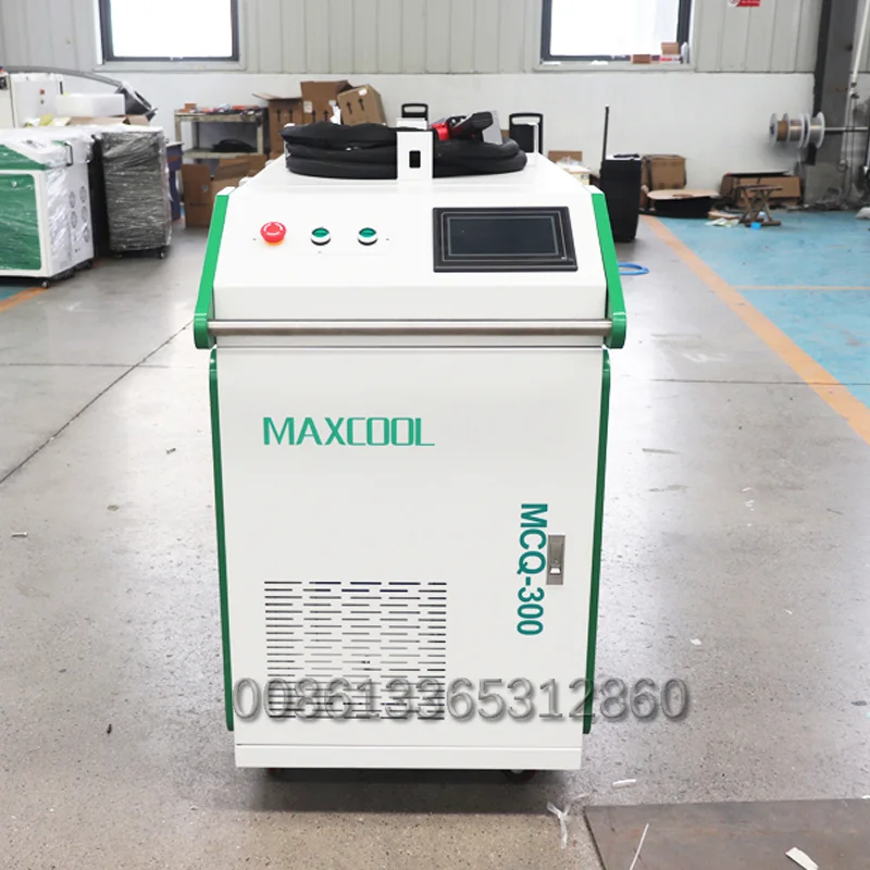 

Maxcool Pulse 300w 500w 1kw 1500w 2kw Water Cooling 15mj Fiber Laser Cleaner For Rust Lead Based Paint From Woodwork Clean