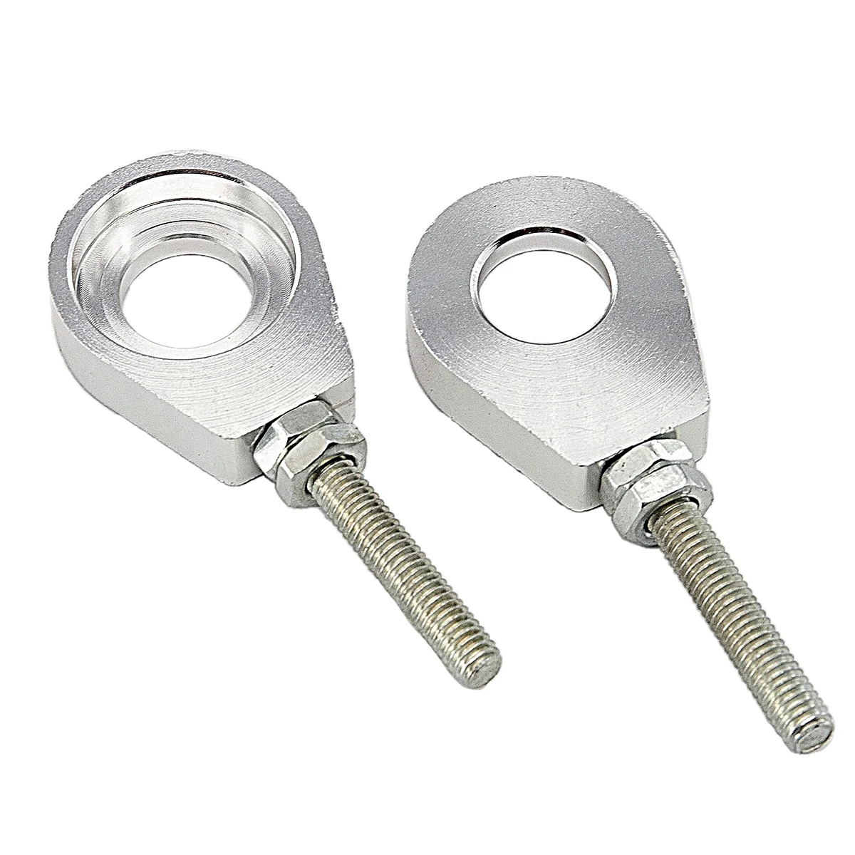 1 paar 7 Farben 12mm/15mm Hinterrad Achse Loch Kette Spanner Teller für Motorrad Modifikation teile Zubehör – Detail 9