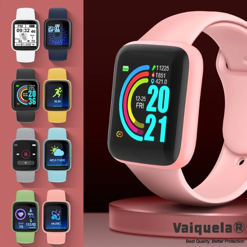 Children's Smart Digital Connected Watch Fitness Call Step Count Heart Rate band watches For Apple kids girls men women relogio children s smart digital connected watch with call reminder step count heart rate monitoring for kids men women watch hodinky