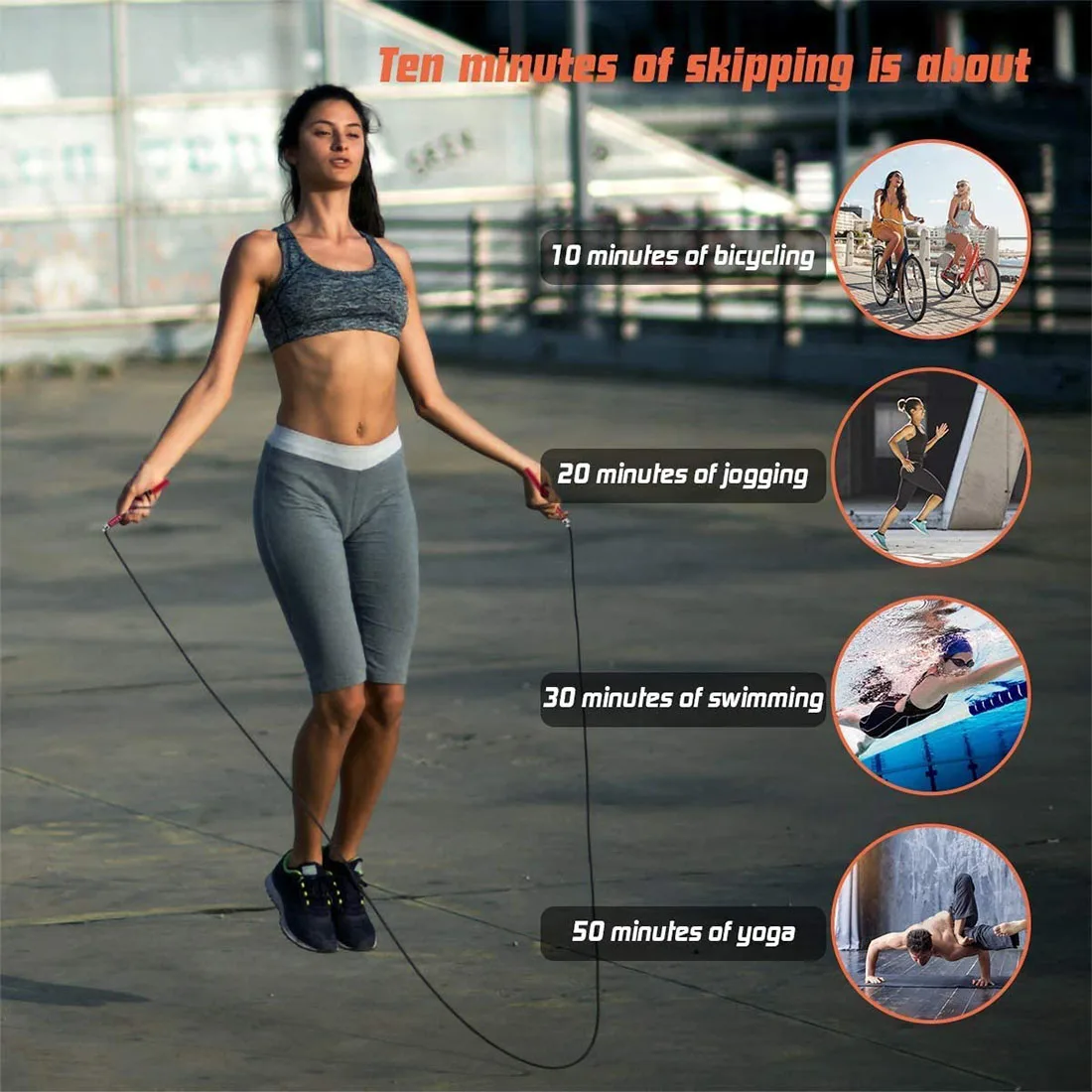 

MMA Boxing Training Bearing Skipping Rope Jumping Rope Crossfit Men Workout Equipment Steel Wire Home Gym Exercise and Fitness