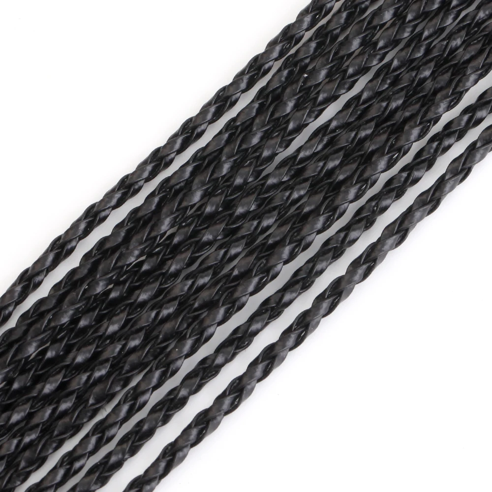 40 Collane In Pelle Nera Con Chiusura - Cordino In Cotone Cerato 2mm Con Moschettone - Kit Fai Da Te Per Creare Gioielli, Bracciali E Ciondoli