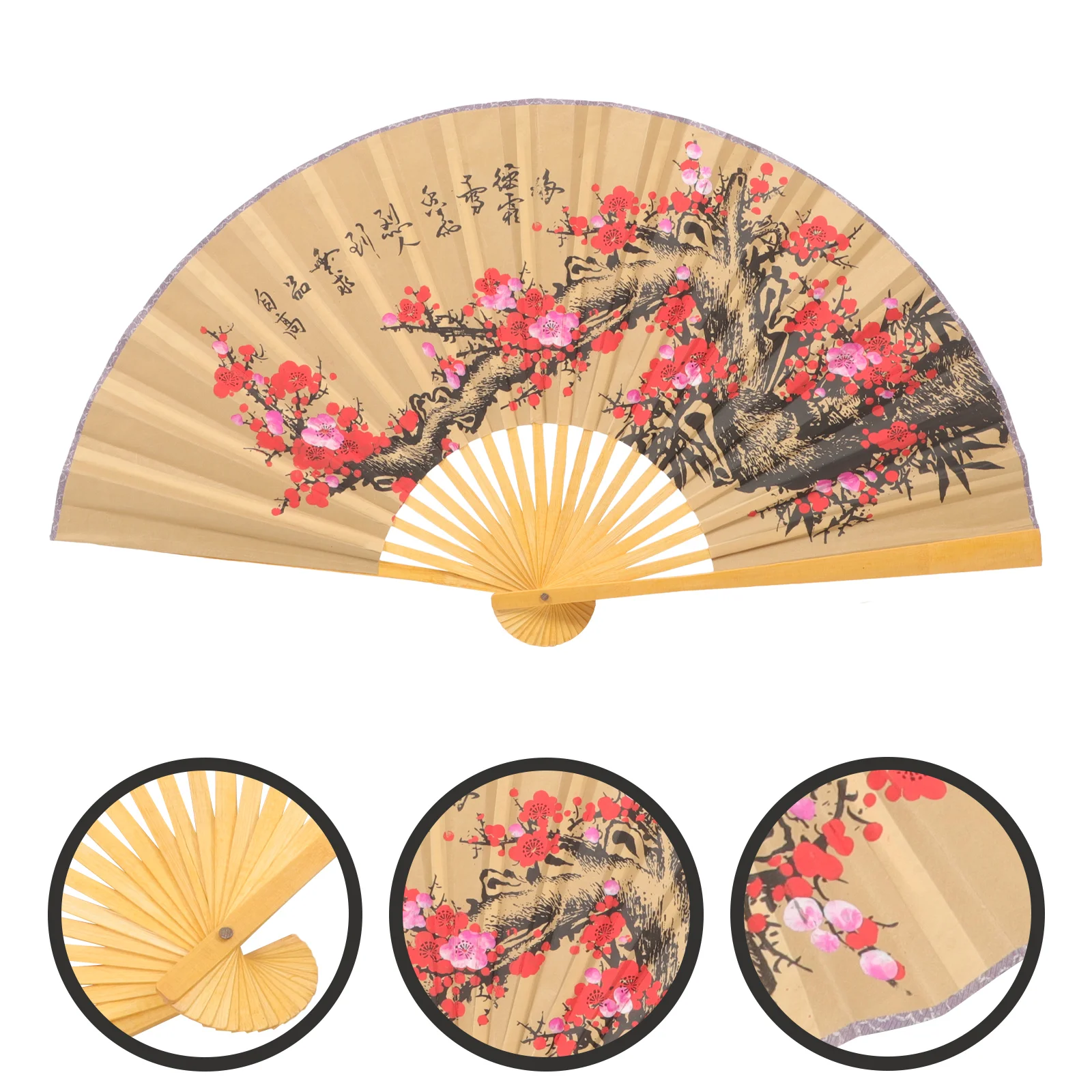 

Folding Fan Wall Decoration Oriental Giant Paper Fan Decor Wall Background Fan Hanging Decor