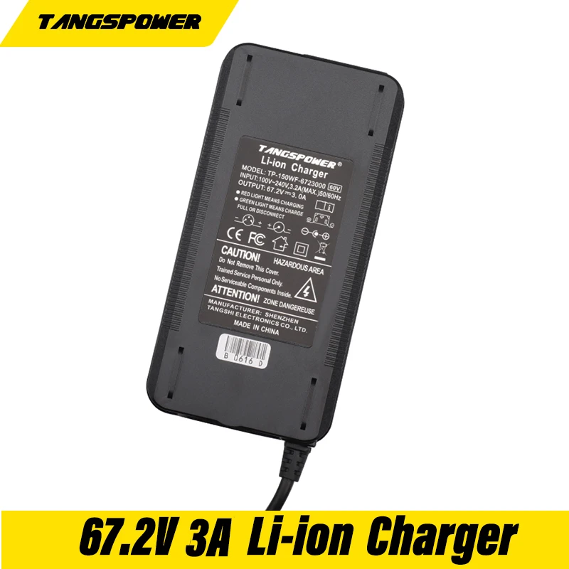 67.2V 3A Lithium Battery Charger With fan 100-240V 16Series 60V Li-ion  battery Electric scooter ebike Charger DC 5.5*2.1MM EU/US - AliExpress