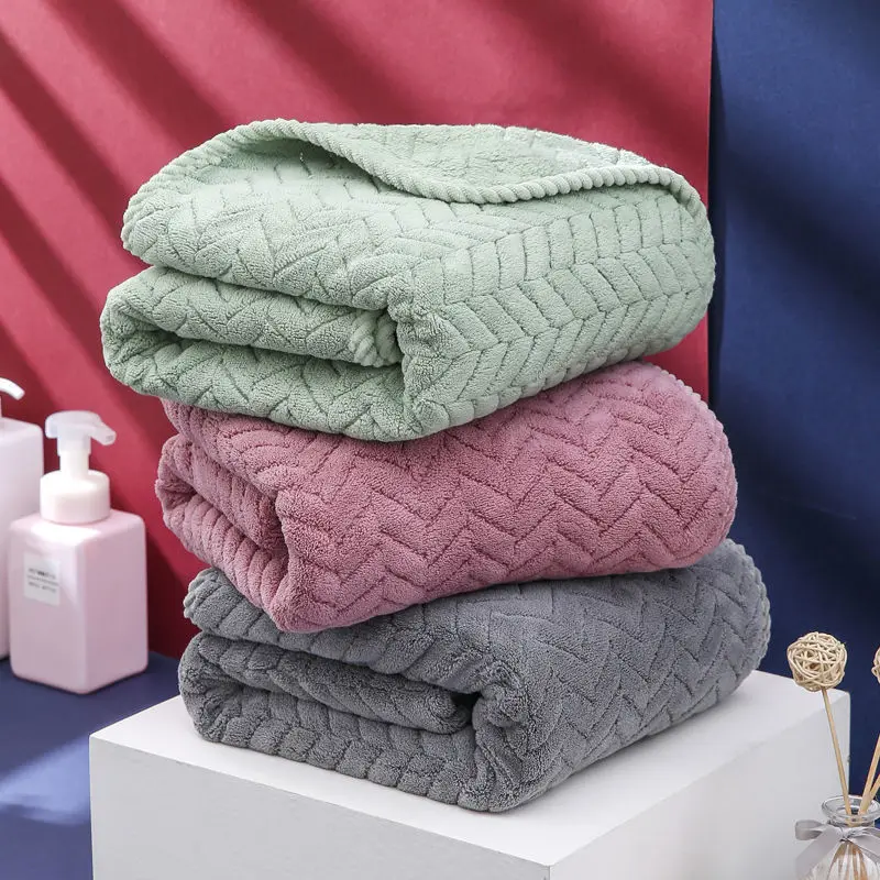 Thickened Bath Towel Ultra-fine Fiber Towel Soft and Highly Absorbent Women's and Men's Bath Beauty Salon Hair microfiber towel,bath towel,beauty salon towel