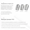 Metal Mirror Glue Silver Gel Nail Polish Art Color Drawing Line Flower Manicure Accessories Nail Art DIY Shop Nail Charms 6