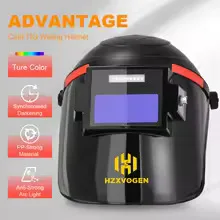 Casco per saldatura automatica HZXVOGEN per saldatura Tig fredda Maschera per saldatore oscurante a freddo