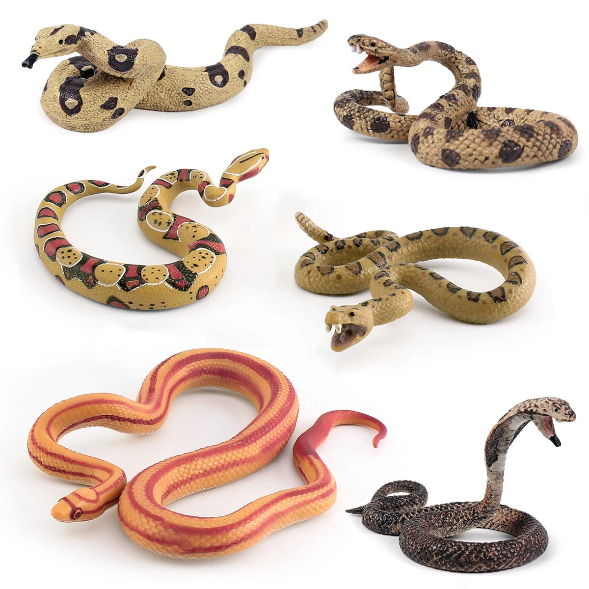 

Snakes Rubber Toy Realistic Snake Prank Joke Snake Model Simulation Python Rattlesnake Cobra Tricky Scary Snake Toy Halloween