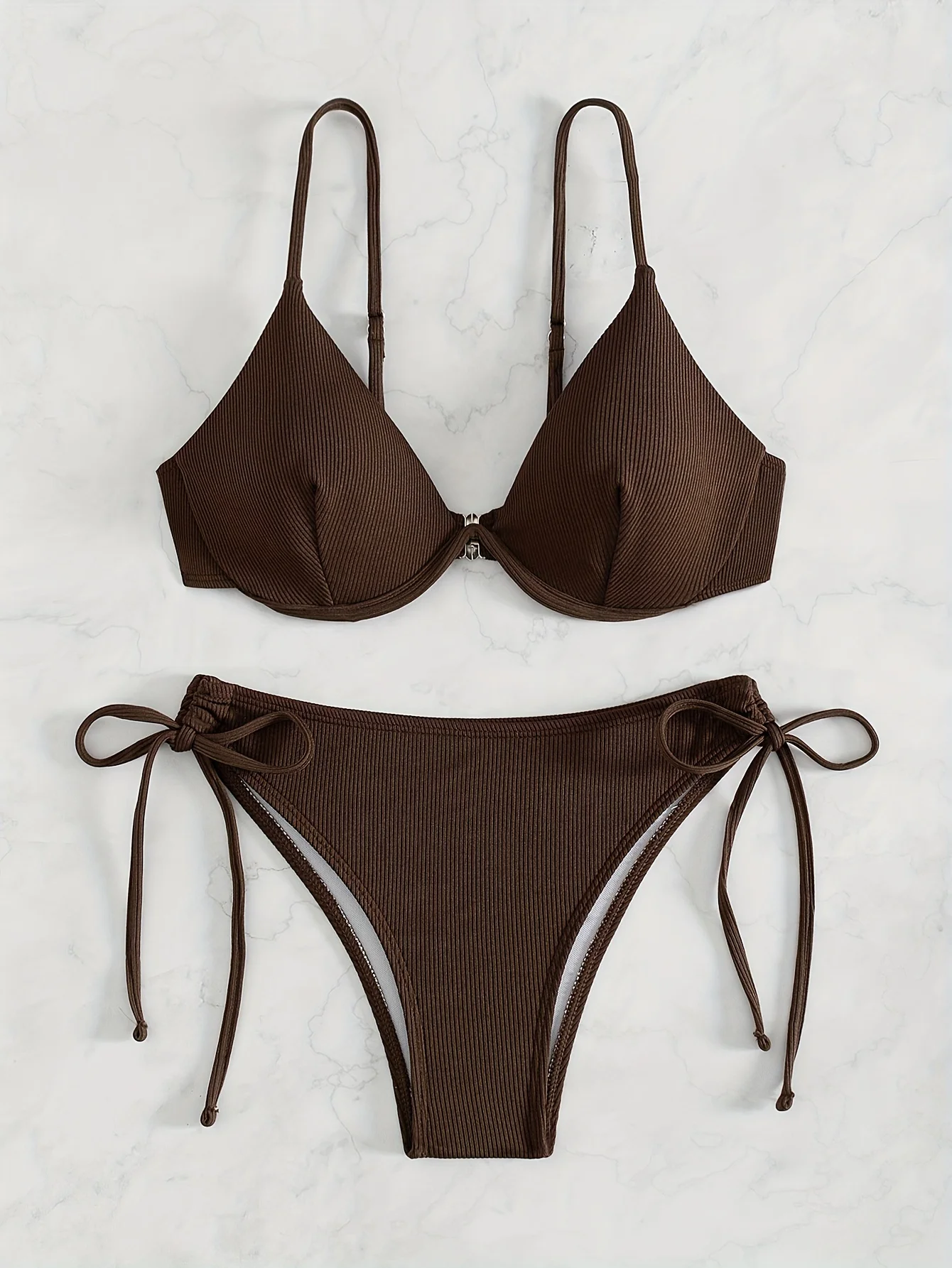 ZTVitality Solid Underwire Sexy Bikini 2025 New Arrival Biquini Padded Push Up Bandage Swimsuit Women Swimwear Summer Beachwear