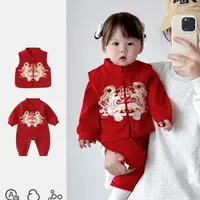 Autumn Jumpsuit Chinese Style Baby Boy Clothes Full Moon One Hundred Day One Year Old Dress 1