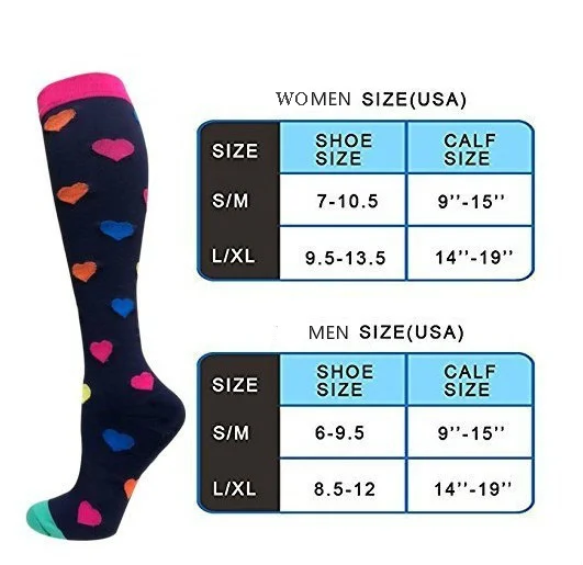 3 Paare/los Neue Druck Kompression Socken Männer Frauen Sport Nylon Laufen Marathon Laufen Reiten Strümpfe Serie Muster – Detail 2