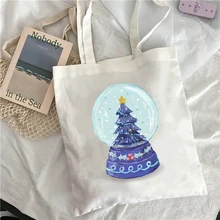 

Tote Bag Canvas ShopperCrystal Ball Shopping Bags Grocery Anime Luxury Women Brand Handbags Designer Cloth Customizable Shoppers