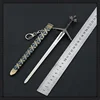 Wild Hunt Weapon Geralt Aerondight Steel Sword 22cm Game Peripheral Medieval Metal Weapon Model Uncut Blade Gifts Toys for Boys 6