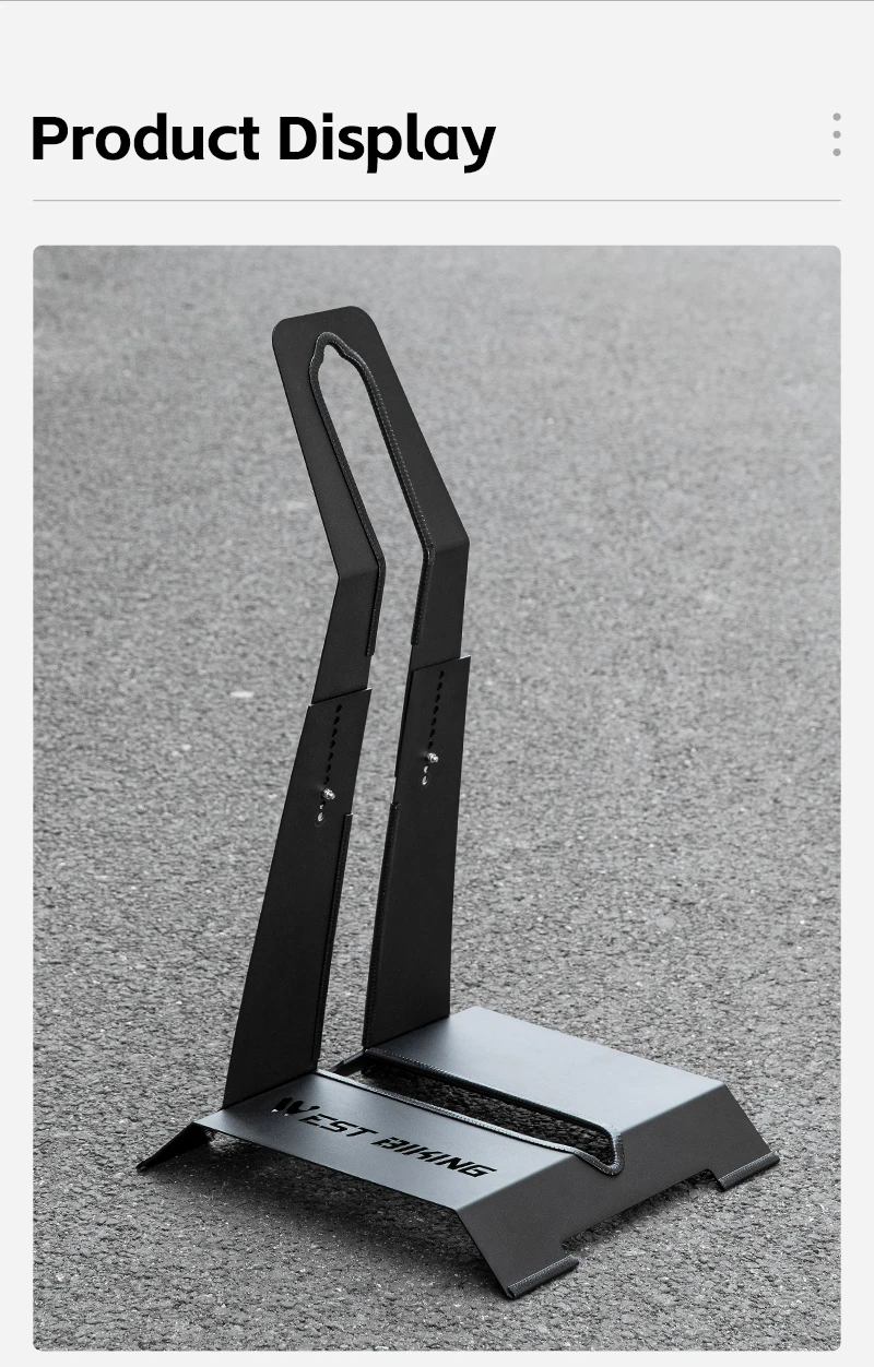 WEST RADFAHREN Fahrrad Park Racks Für 24-29 Zoll MTB/700C Rennrad Fahrrad Einstellbare Boden Stehen Carbon stahl Fahrrad Zubehör – Detail 13