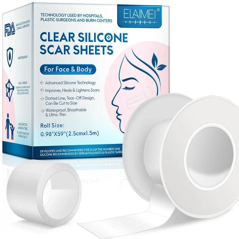1.5M Silicone Scar Sheets Clear Scars Tape Strip Invisible Silicone Selfadhesive Patches for C
