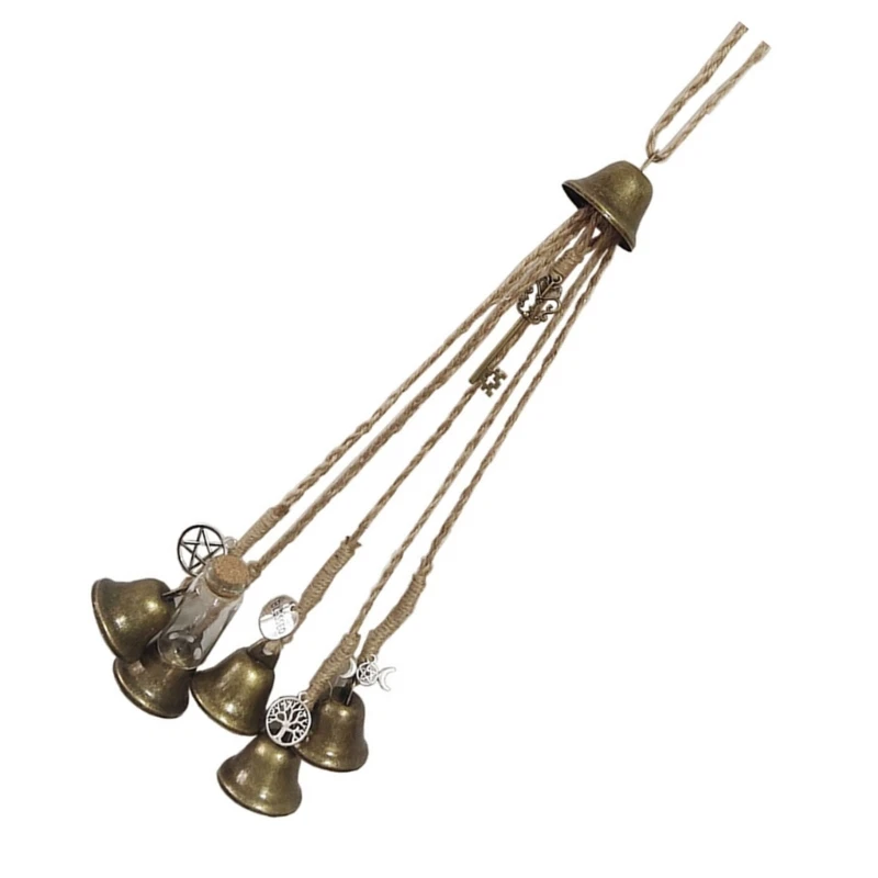 Elegant Witch Iron Wind Chimes Outdoor Garden Decoration Hang Bells Pendants 4