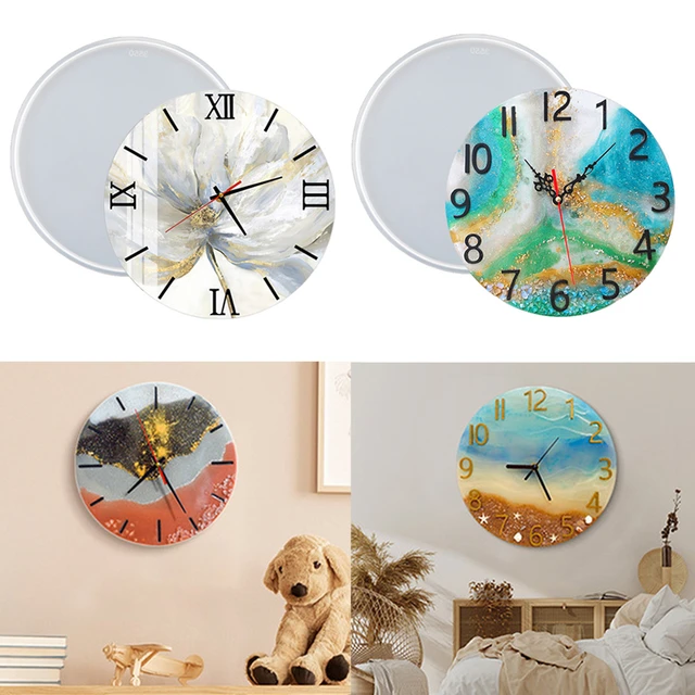 Wall Decoration Clock Moldes De Resina Epoxi Manualidades Hanging