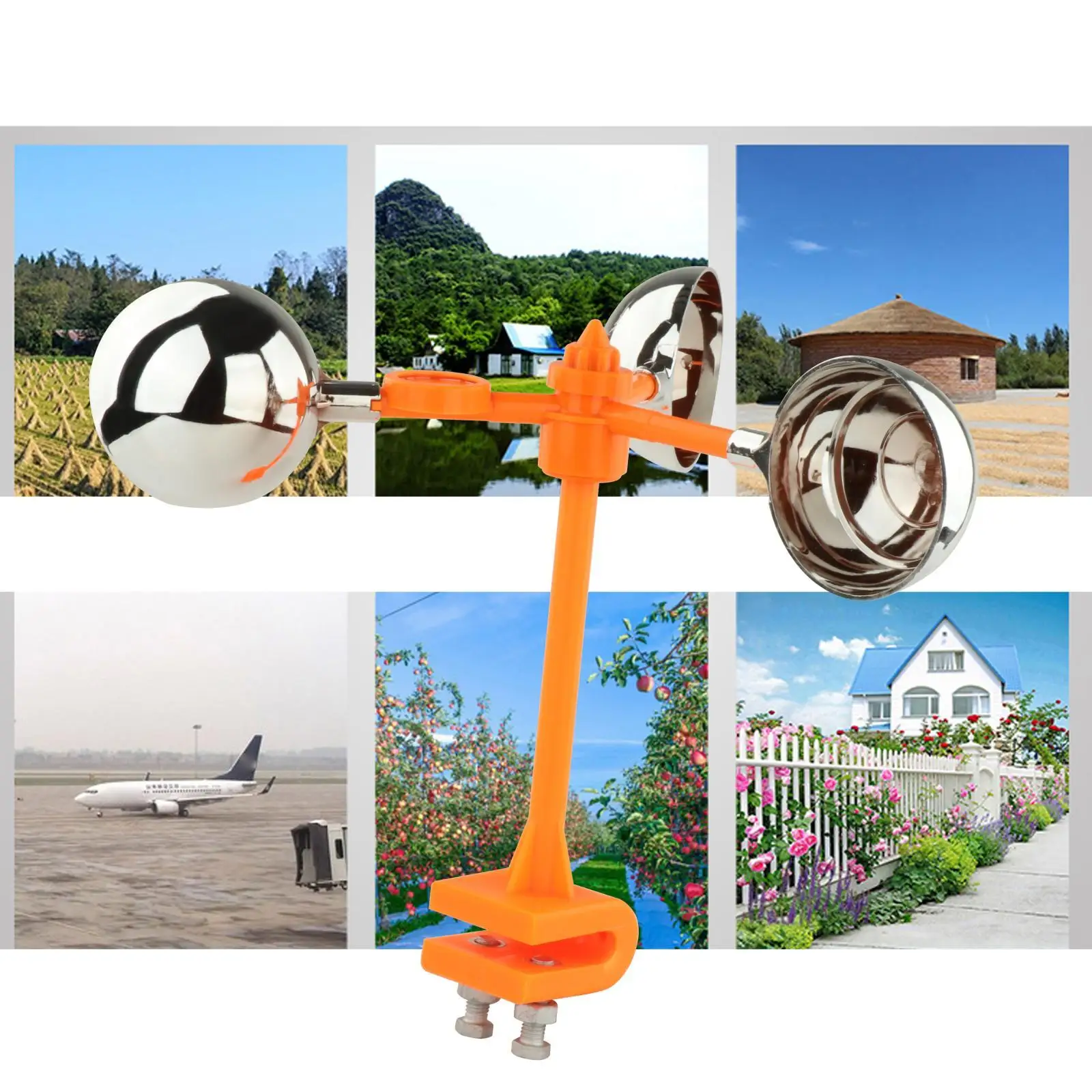 Bird Scare Windmill Reflective Pinwheels 360 Degree Reflection Angle Bird  Scarer Repeller for Backyard Orchard Yard