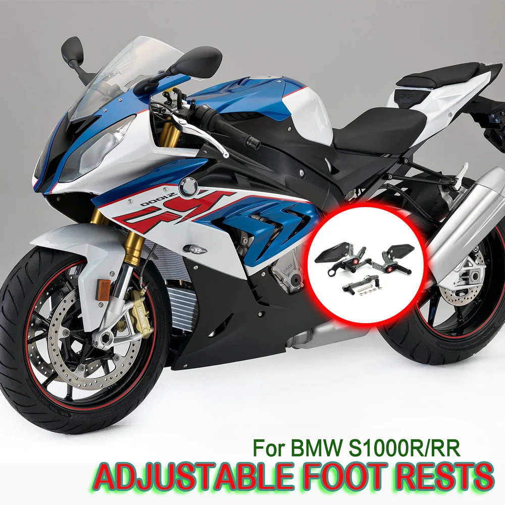 

S1000RR 2015 - 2018 S1000R 2016 2017 2018 2019 Rearset Rear Set Foot rests Foot pegs Motorcycle Footrests For BMW S 1000 RR / R