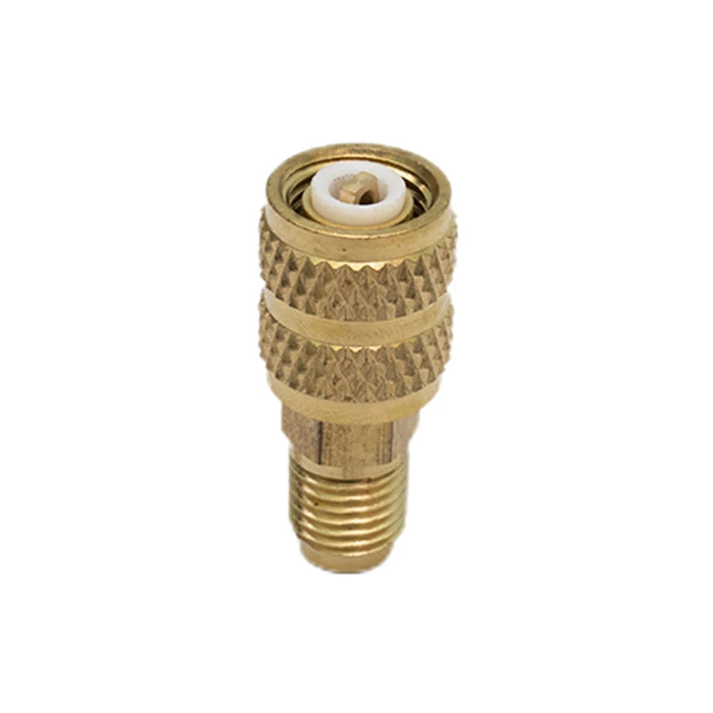 

High Quality Durable AC Refrigerant Adapter 1/4\" 2Pcs Set 5/16\" Brass For R410 R32 R22 For Valve System Tool