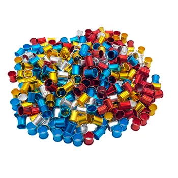 1000 pcs 8 mm Pigeon foot rings Aluminum Ring Birds identification tools 7 colors Bird tools Bird supplies
