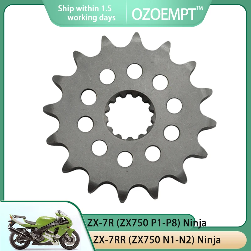 

OZOEMPT 525-16T Motorcycle Front Sprocket Apply to ZX-7R (ZX750 P1-P8) Ninja ZX-7RR (ZX750 N1-N2) Ninja GSX-R600 W,X,Y ,V,MO,M1