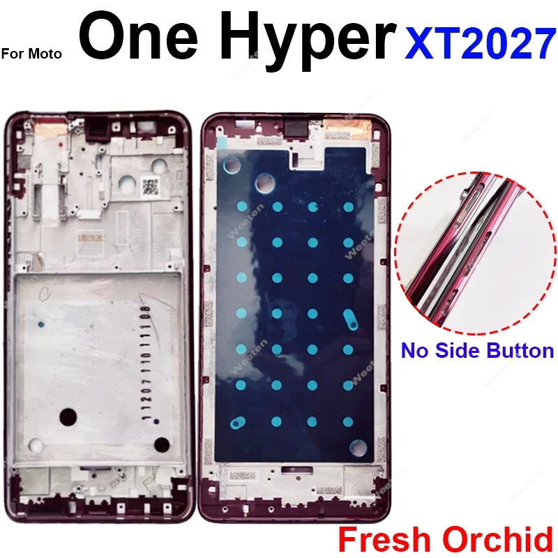 Motorola Moto One Fusion Plus One Vision One Action One Hyper One Zoom 중간 LCD 프레임 커버 부품 용 중간 프레임 하우징