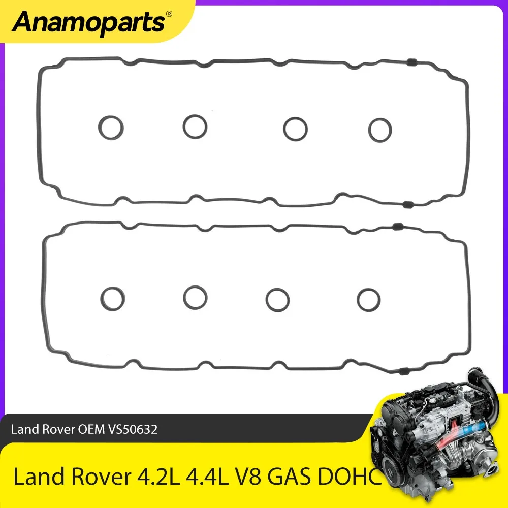 

Engine Valve Cover Gasket Set Fit 4.2 L 4.4 For Land Rover Range Rover Sport 4.2L 4.4L V8 GAS DOHC 2005-2009 OEM VS50632