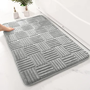 Striped Absorbent Floor Mat 1
