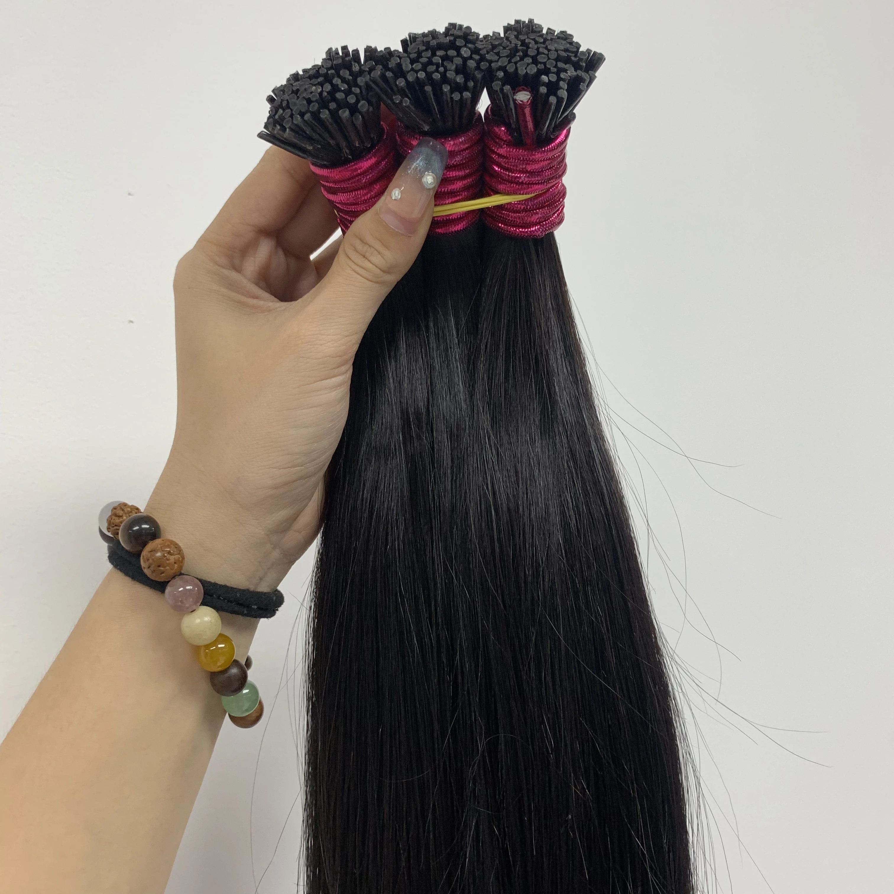 Human Hair Extensions Straight ITIP 12A Real Human Hair Extensions 0.8g/pc Capsule Keratin Fusion Extension