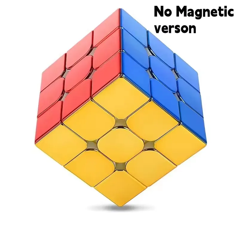 SengSo Metal 3x3 Magnetic Golden Cubo Magic Cube Puzzle Speed Cibe M3 3x3x3 Magico Cubo Кубик Рубика Cibo Toy
