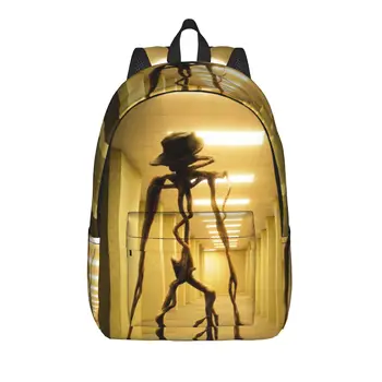 Zaino Backrooms Horror Movie 2026, Zaini da esterno, Design maschile, Borse resistenti per la scuola superiore, Zaino alla moda
