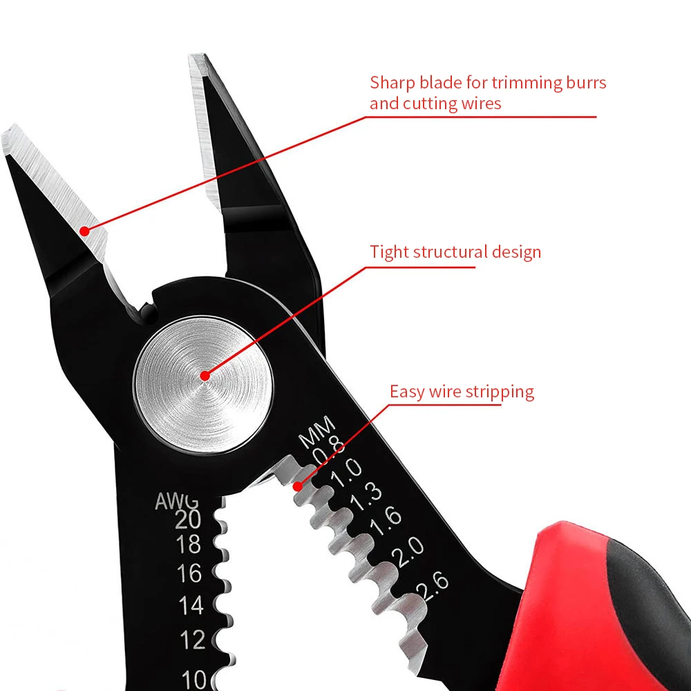 Multifunctional Wire Stripper Pliers Tools Automatic Stripping Cutter Cable Wire Crimping Electrician Repair Tools