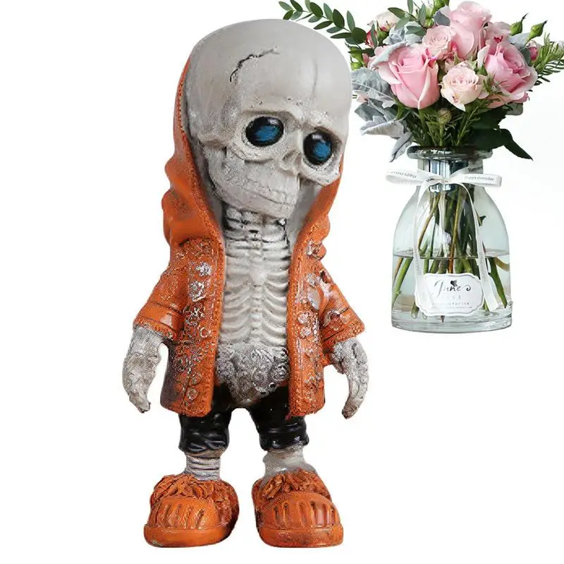 

Halloween Skeleton Doll Skeleton Doll Sculpture Halloween Decor Portable Skull Head Halloween Decoration Home Decor Collectible