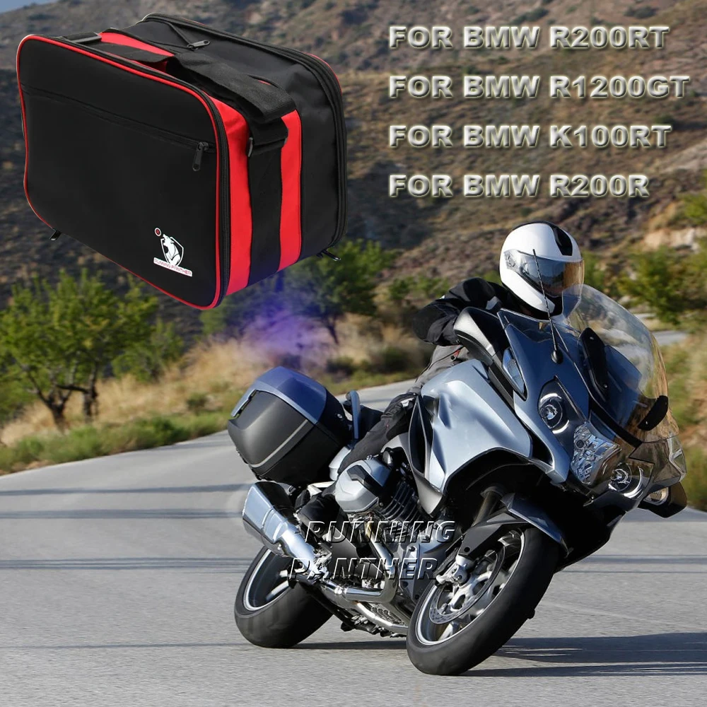 

Pannier liner inner basg bags expandable BLACK/RED Colour For BMW R1200RT R1200R R1200GT K1300GT