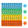 No. 1-500 Sheep Ear Tag Signs with The Word Ear Laser Typing Copper Head Earrings Farm Animal Identification Card 100Pcs 1