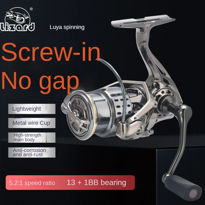 Eidechse Luya Spinning Reel Micro-objekt Reel Spin-in Angeln Reel Lang-abstand Angeln Reel Sanddornbeerenextrakt Süßwasser angeln Werkzeuge