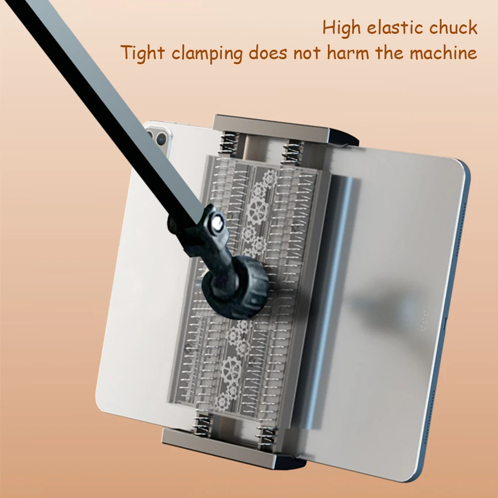 Insertable Slit Cell Phone Tablet Holder Adjustables Durable Phone Bracket For Bed Desk Use Flexible Long Arm Clamp Tablet Stand