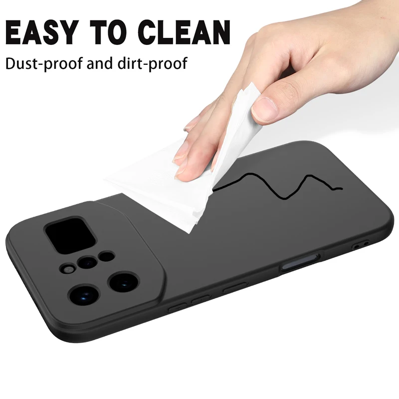 Premium Liquid Silicone Case with Lanyard Strap and Flocked Interior