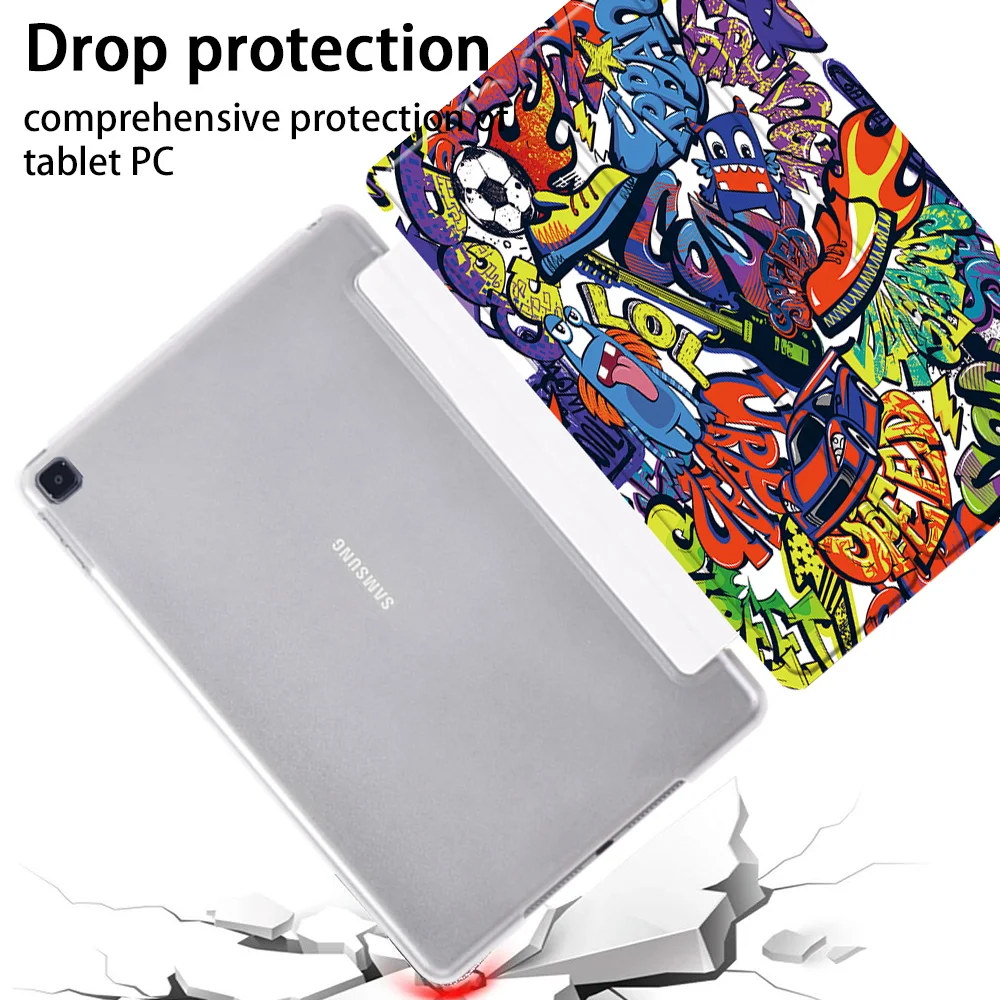Capinha para Samsung Galaxy Tab a7 10.4 2023 Sm-t500 Sm-t505 Suporte de Couro do Plutônio Tablet Capa para Galaxy Tab a 10.12023 Sm-t510 T515 - Imagem 3