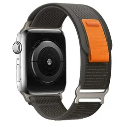 Premium Trail Loop Strap for Smartwatches - Sleek and Versatile Bracelet Band (02 - black gray)