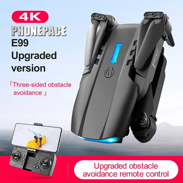 E99 Folding Drone Quadcopter Remote Control Handle Four Axis Aircraft HD 4K Photography UAV Altitude Fixation - Image 2
