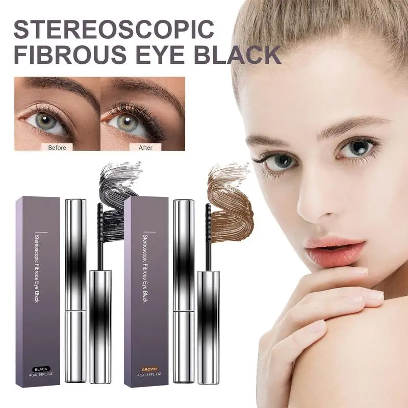 black Mascara Volume Waterproof Lash Extensions Makeup Professional mascara waterproof for Eye Cosmetic 4g