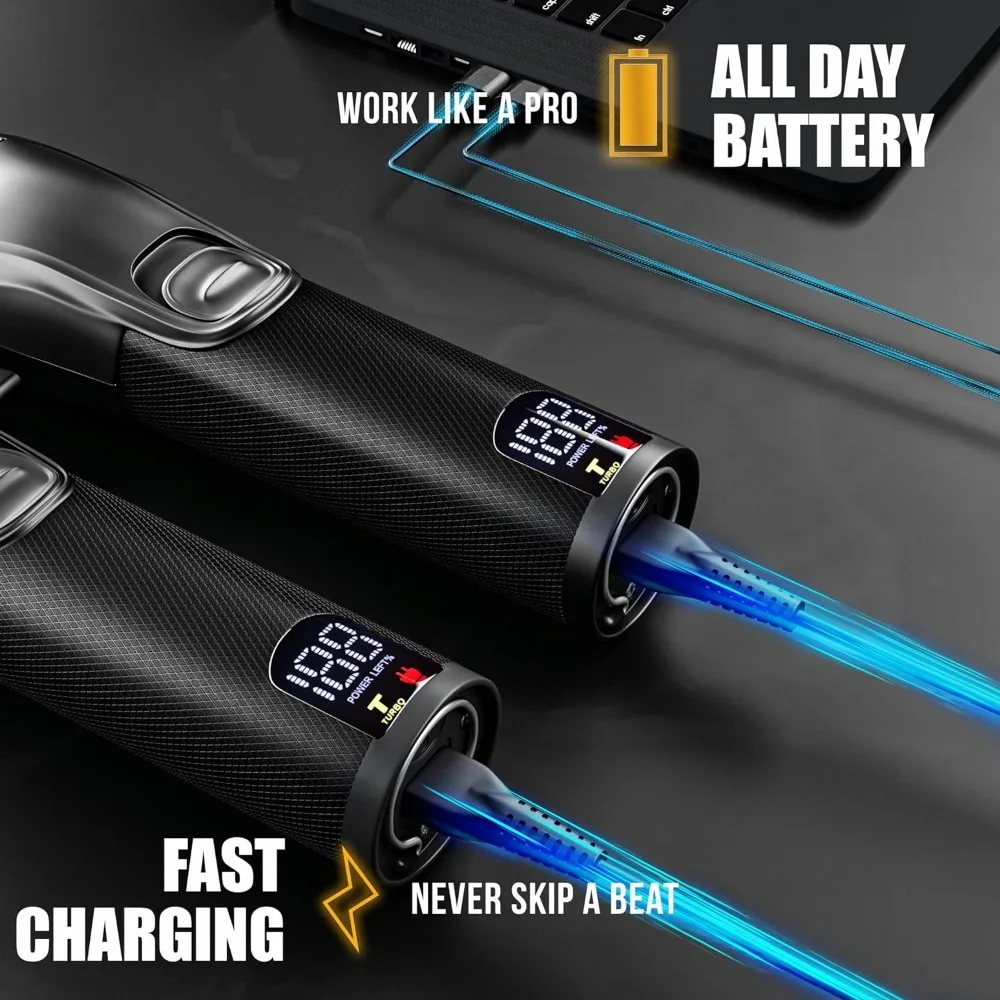Professional Hair Clippers for Men Professional Barber Clippers and Trimmer Set Mens Cordless Hair