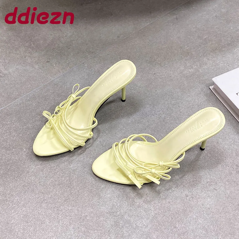 2025 New Fashion Butterfly-Knot Ladies High Heels Shoes Luxury
