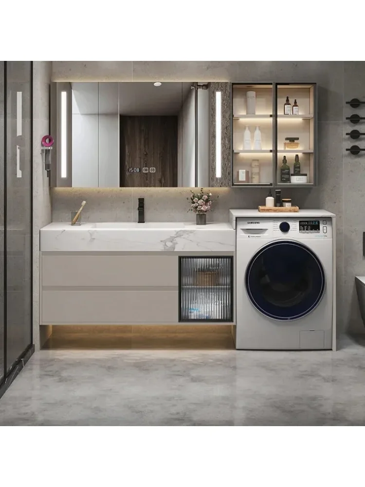 Storage Shelf Mirrors Towel Cabinet Double Washbasin Vanity Bathroom Sinks Multifunction Home Furniture Closed Toilet Kitchen Wc