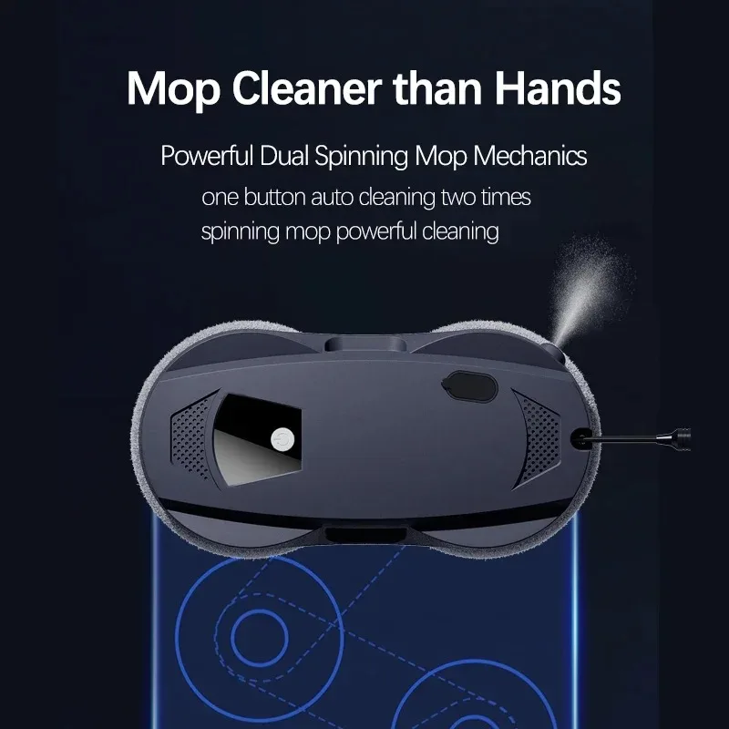 Household Window Cleaning Robot Automatic Water Spray Vacuum Cleaner With Remote Control Electric Window Cleaning Wiper Glass 5