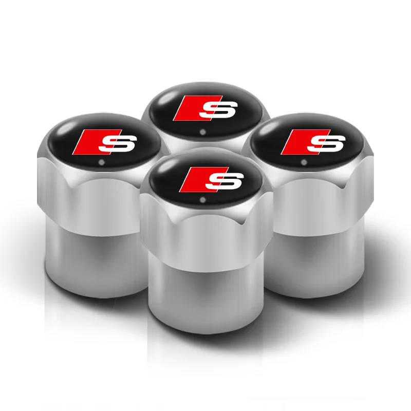 Set of 4 Premium Car Valve Stem Caps - Stylish Universal Car Accessories