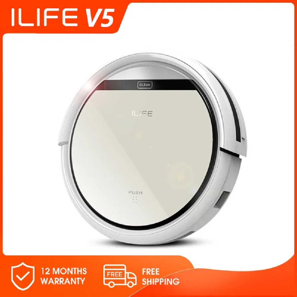 Робот-пылесос ILIFE V5 Для сухой уборки 3 режима 500 Вт | Бытовая техника
