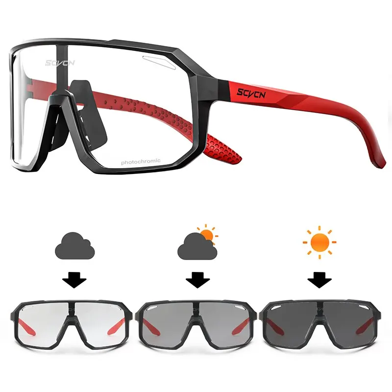  - Cycling Glasses Photochromic Sunglasses Men Women Mountain Bike Road Eyewear New Bicycle Riding Outdoor Sports Hiking Goggles